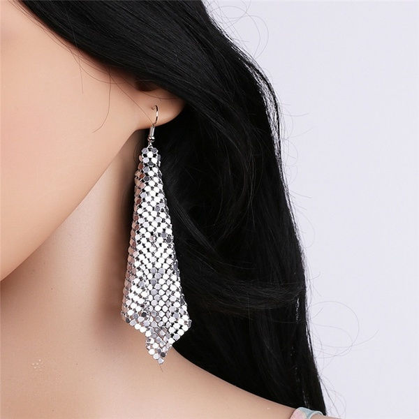 Thumbnail: Sequenced Retro Fish Hook Earrings