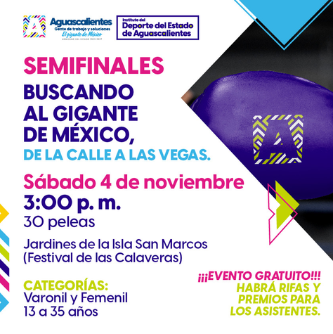 ESTE FIN DE SEMANA SE LLEVARA A CABO LA SEMIFINAL DE “BUSCANDO AL GIGANTE DE MÉXICO “