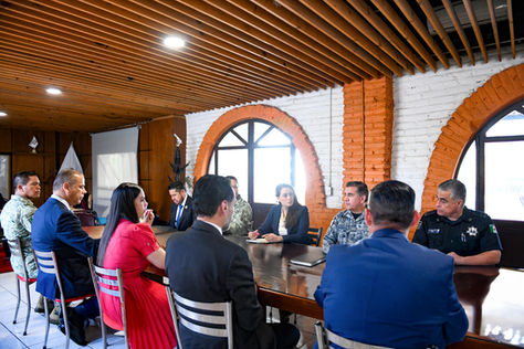 TERE JIMÉNEZ ENCABEZA REUNIÓN DE SEGURIDAD; AGUASCALIENTES SE BLINDA CON TRABAJO COORDINADO