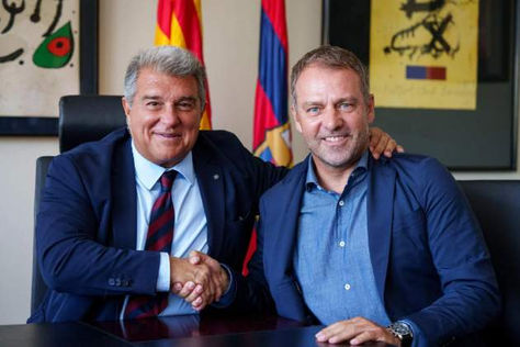 BARCELONA LLEGÓ A UN ACUERDO PARA RENOVACIÓN DE HANSI FLICK, ASEGURO JOAN LAPORTA