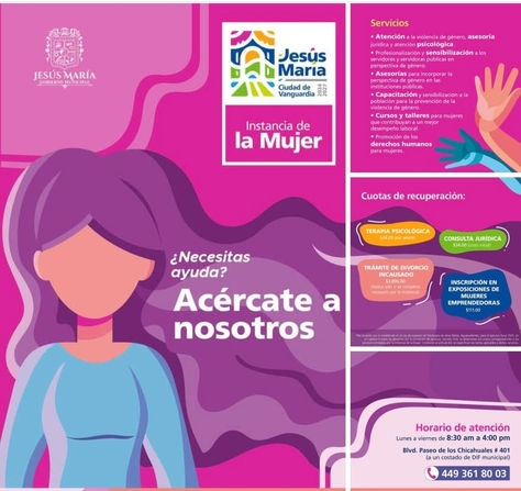 LA INSTANCIA DE LA MUJER DE JESÚS MARÍA OFRECE ATENCIÓN INTEGRAL PARA MUJERES.