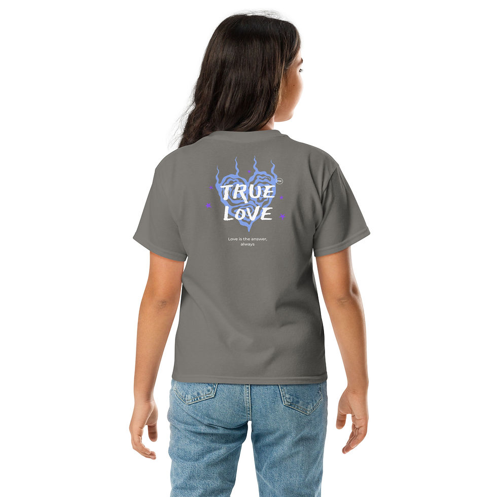 Thumbnail: Youth Girls Premium Classic Tee- MLE True Love Design