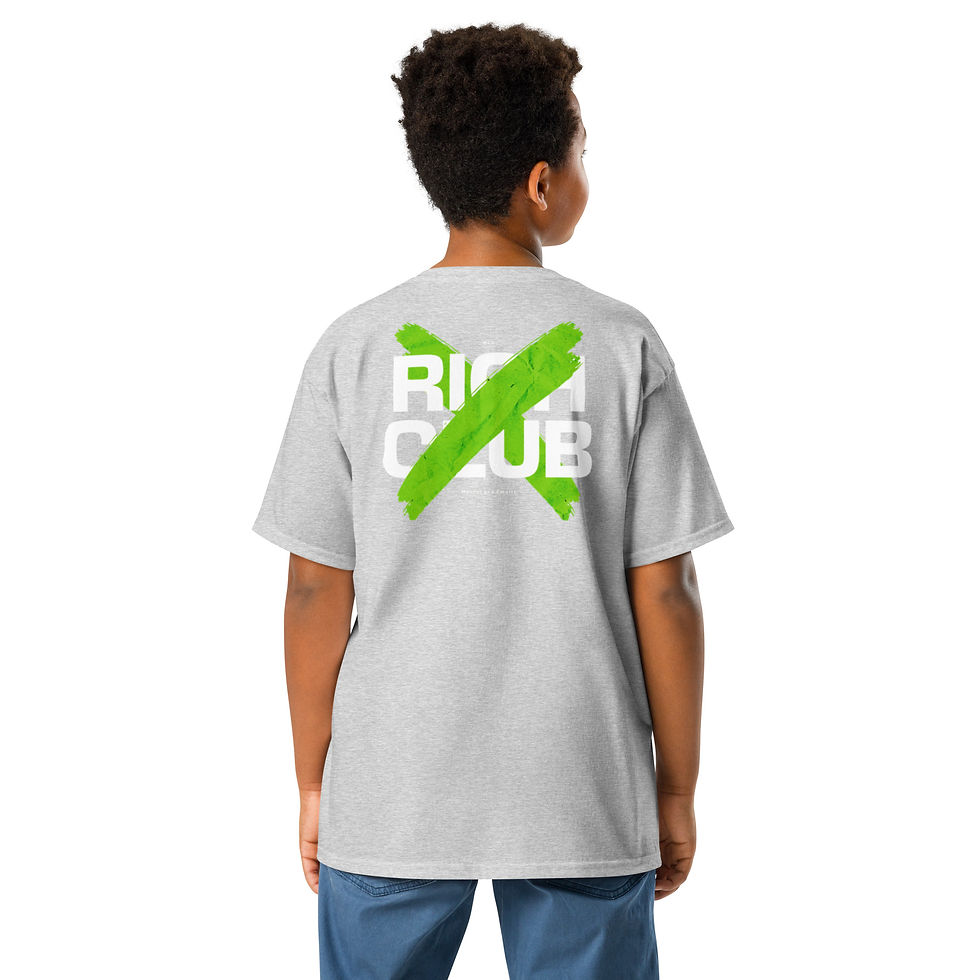 Thumbnail: Boy’s Premium Classic Tee - MLE Rich Club Design