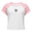 Thumbnail: Women’s Micro Rib Baby Tee- MLE Frog Logo