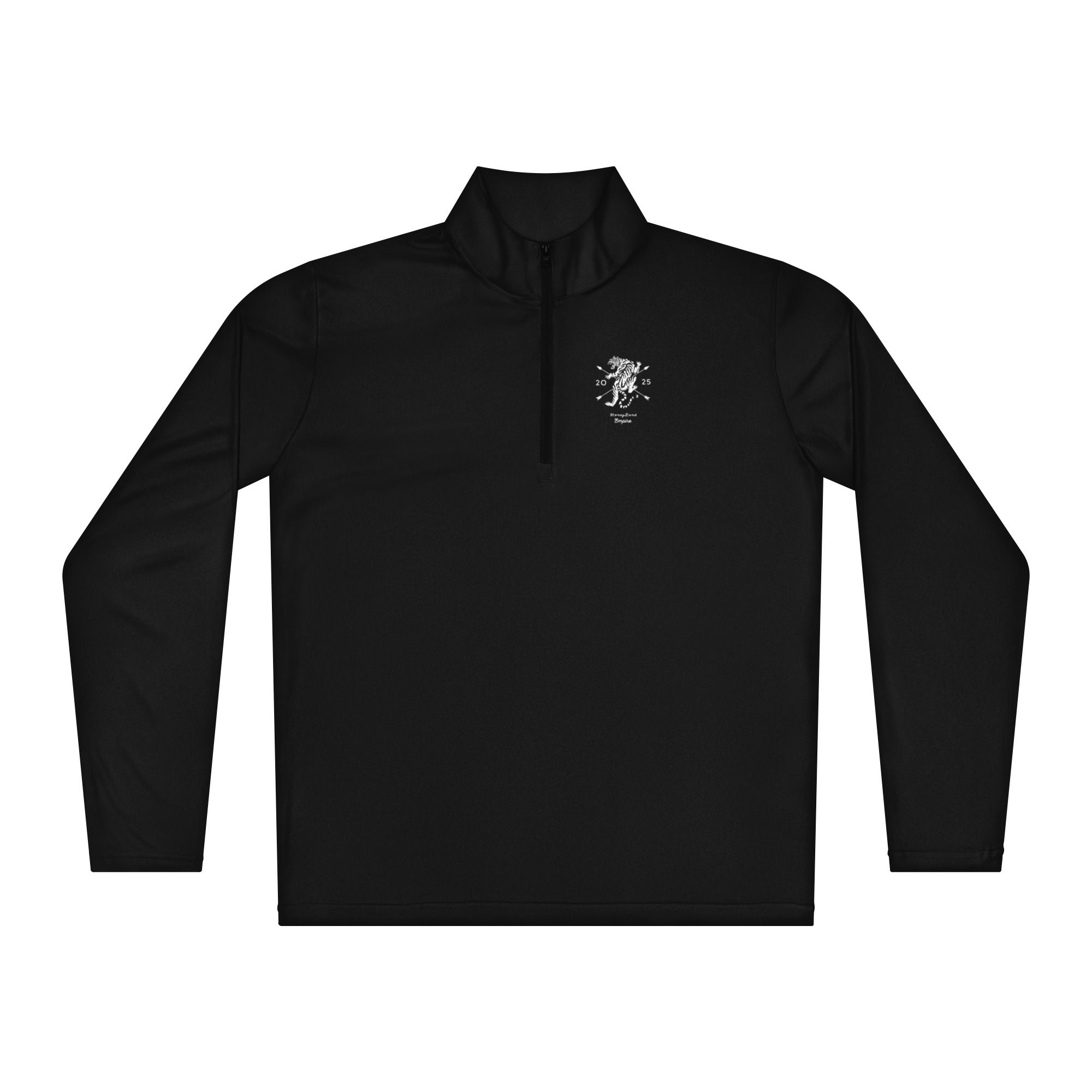 Men’s Premium Quarter Zip Pullover- MLE Tiger Logo MoneyLand Empire Logo