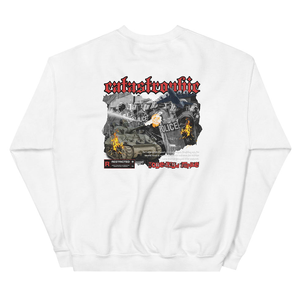 Thumbnail: Men’s Heavyweight Sweatshirt- Catastrophic Embroidered  