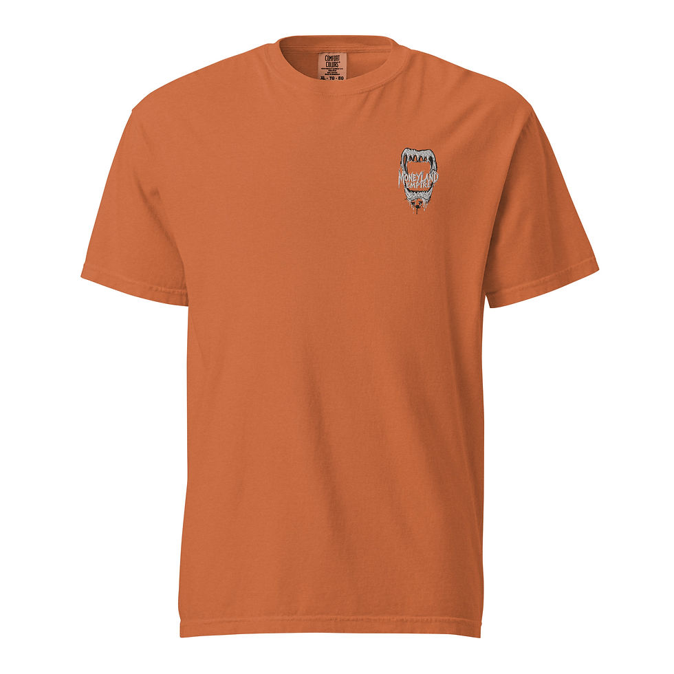 Thumbnail: Men’s Heavyweight Tee- Embroidered 4 Headed Monster Logo