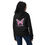Thumbnail: Women’s Premium Full Zip Hoodie- MLE Pink Butterfly Design