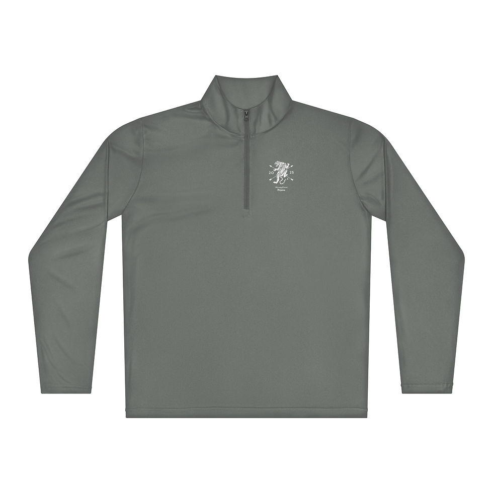 Thumbnail: Men’s Premium Quarter Zip Pullover- MLE Tiger Logo MoneyLand Empire Logo