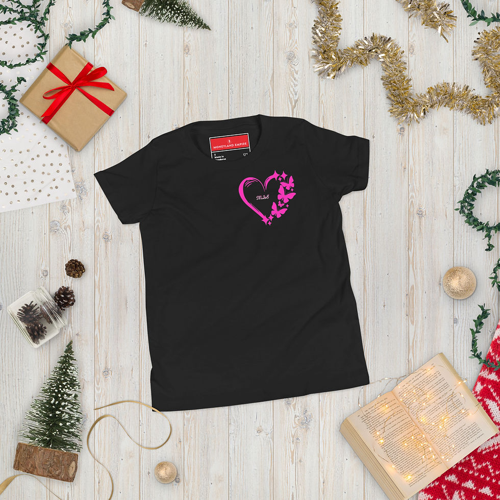 Thumbnail: Youth Girls Classic Tee- MLE Heart Design