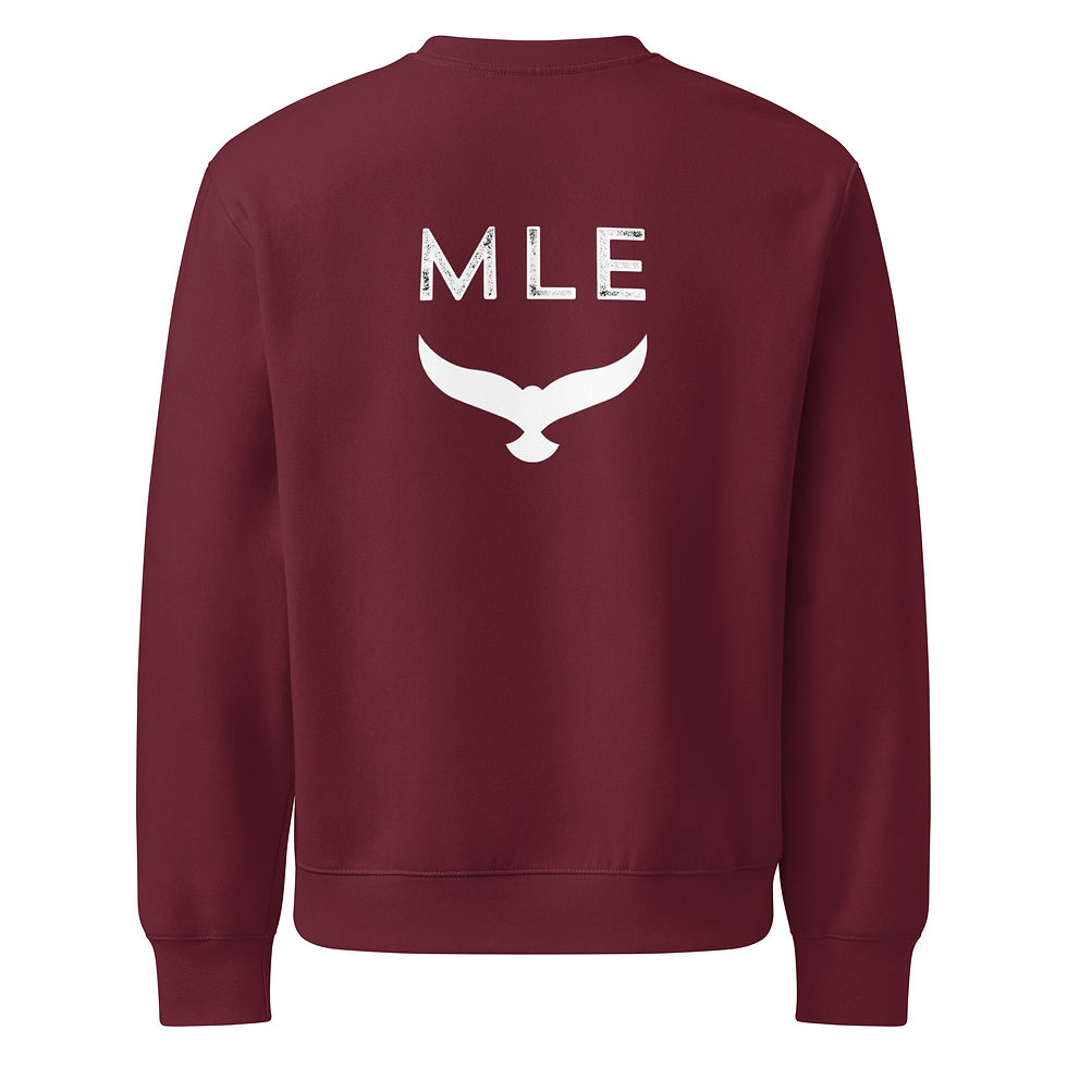 Thumbnail: Mens Oversized Heavyweight Sweatshirt- MLE Lucky Vibes Design Multi Color