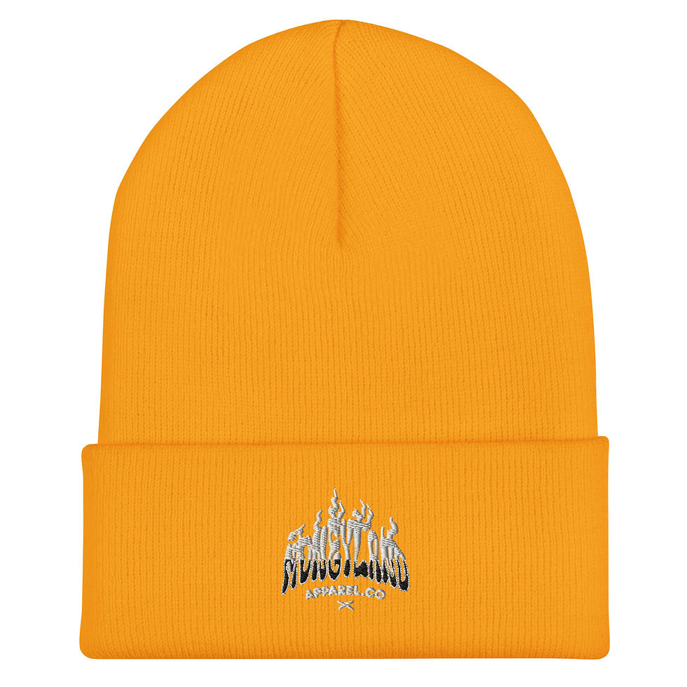 Thumbnail: Embroidered Cuffed Beanie- MLE MoneyLand Apparel Design