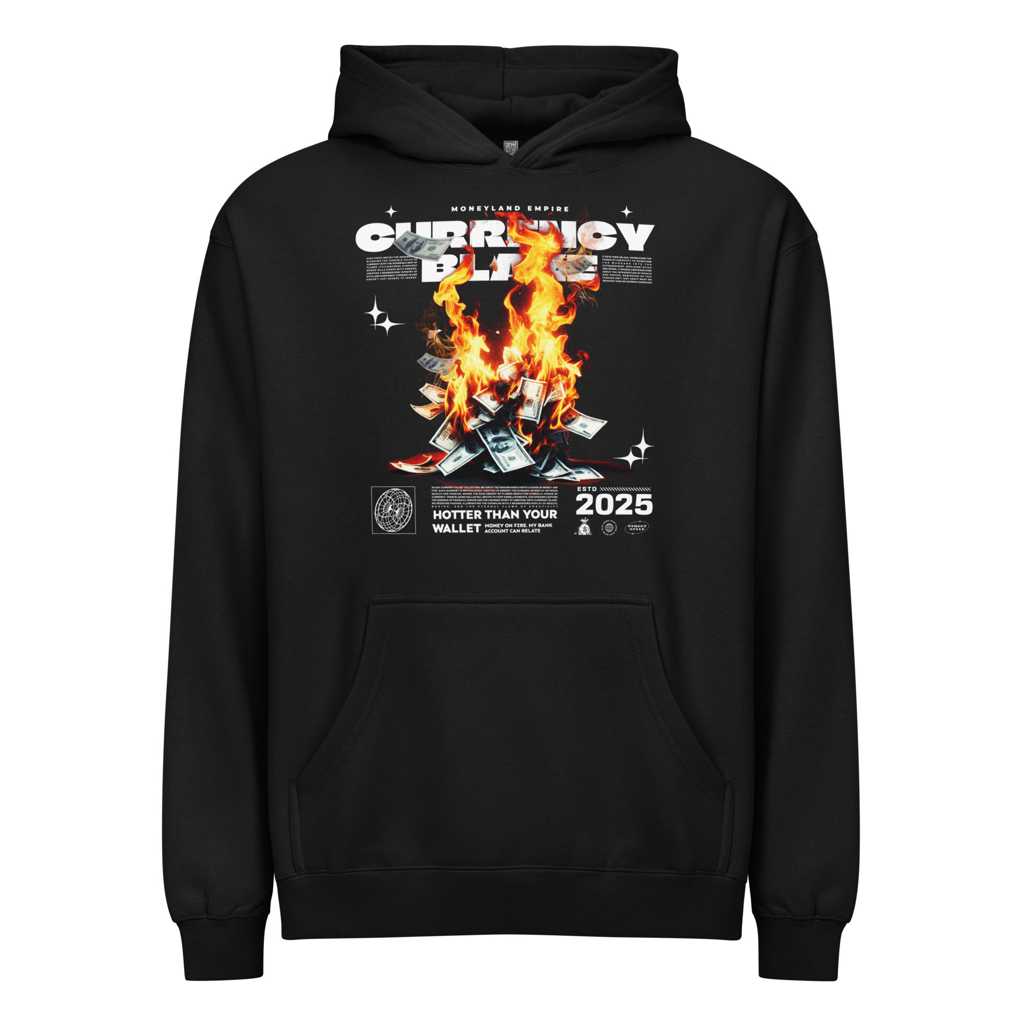Men’s Box Hoodie-MLE Currency Design