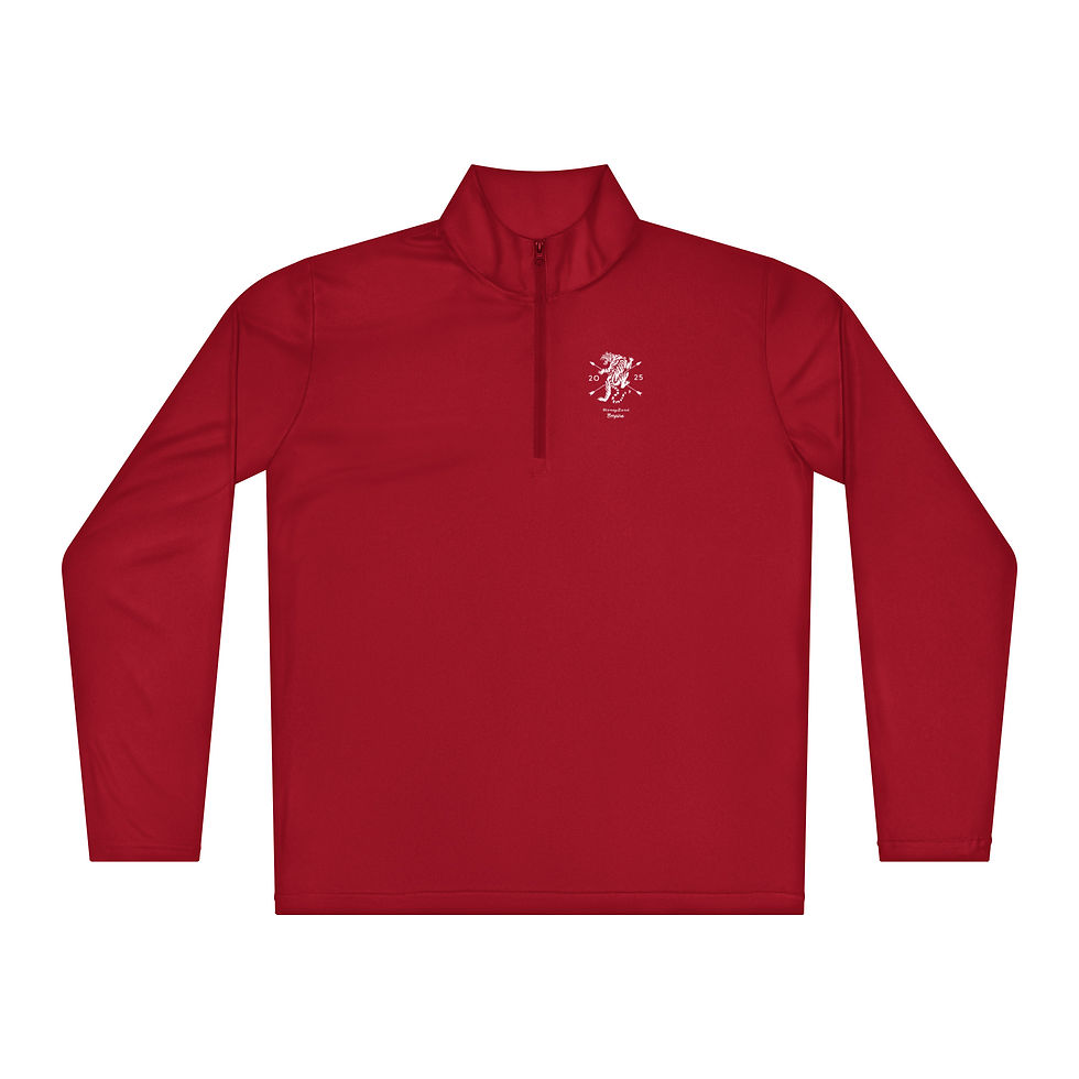 Thumbnail: Men’s Premium Quarter Zip Pullover- MLE Tiger Logo MoneyLand Empire Logo