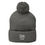 Thumbnail: Embroidered Pom-Pom Knit Cap- MLE MoneyLand Empire Frog Design