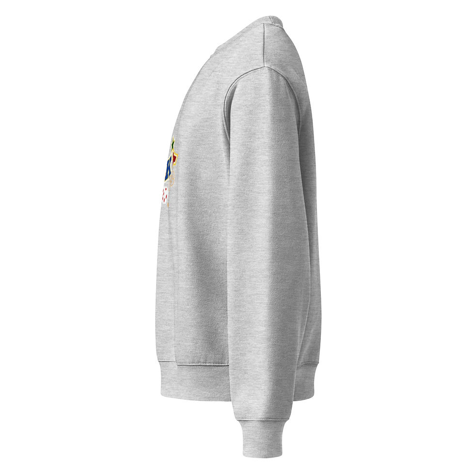 Thumbnail: Mens Oversized Heavyweight Sweatshirt- MLE Lucky Vibes Design Multi Color