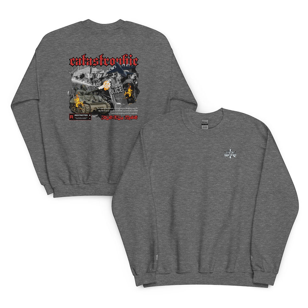 Thumbnail: Men’s Heavyweight Sweatshirt- Catastrophic Embroidered  