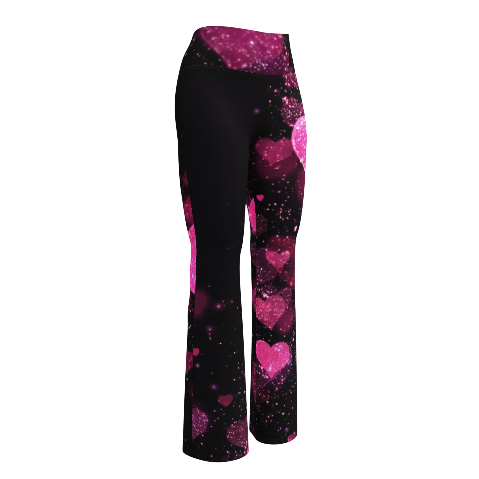 Women's Flare leggings- Pink Lev