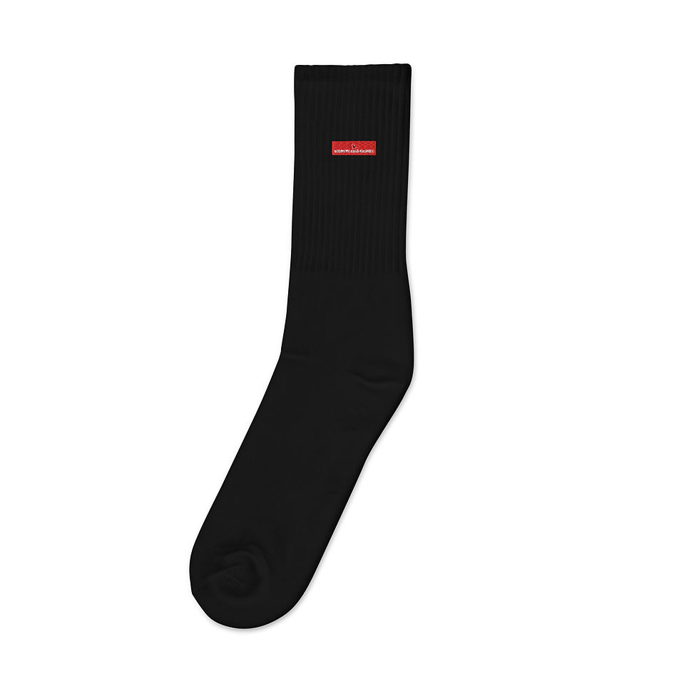 Thumbnail: Embroidered Socks- MLE MoneyLand Empire Worldwide Design
