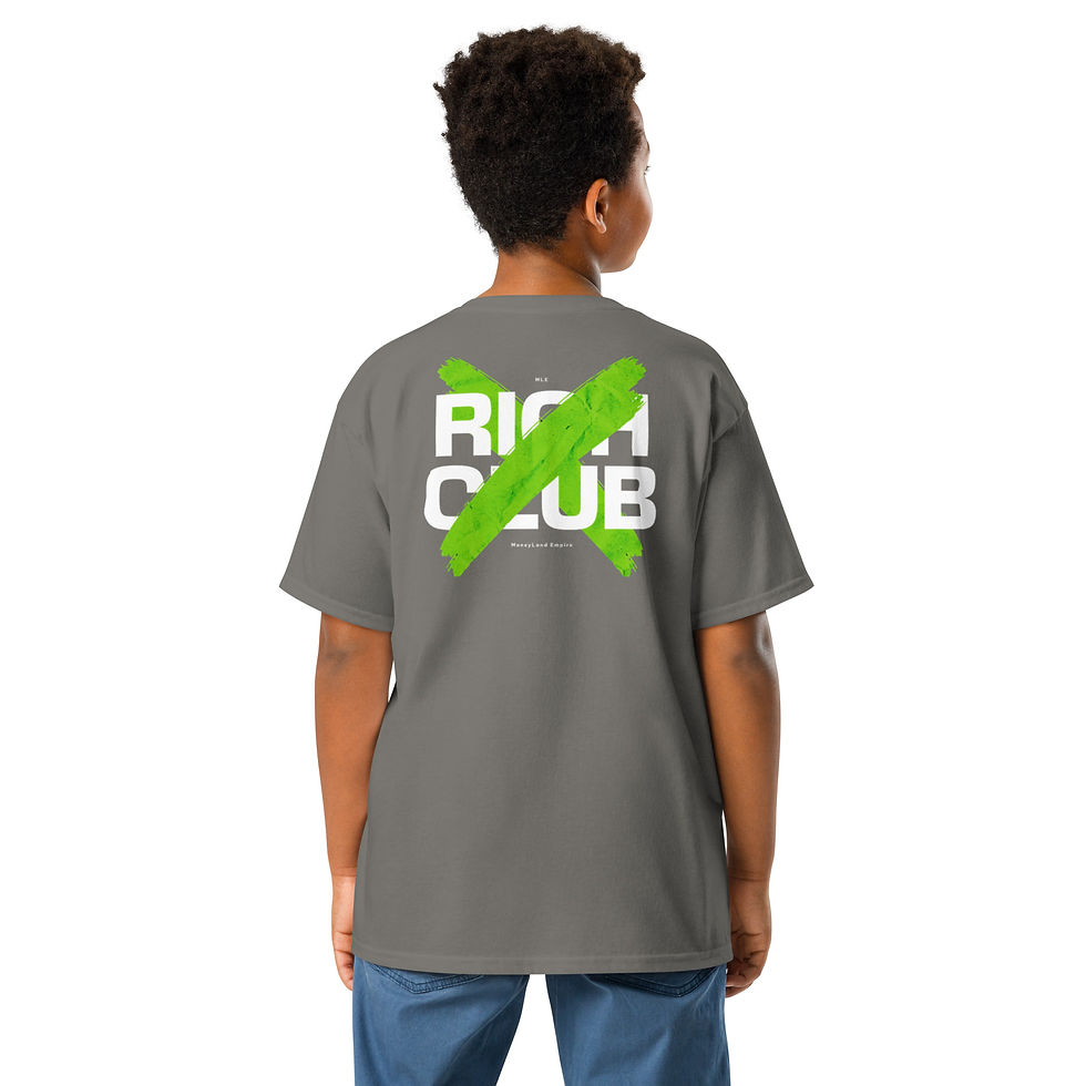 Thumbnail: Boy’s Premium Classic Tee - MLE Rich Club Design