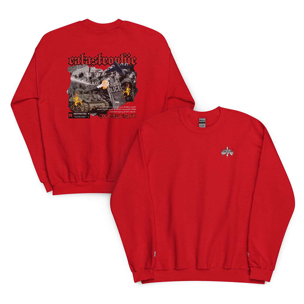 Thumbnail: Men’s Heavyweight Sweatshirt- Catastrophic Embroidered  