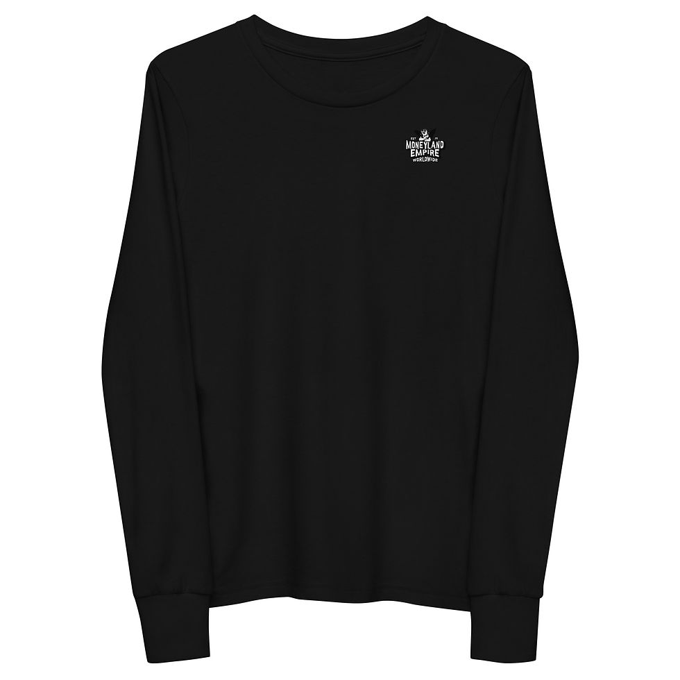 Thumbnail: Youth Girls Premium Long Sleeve- Crazy Cupid Logo