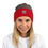 Thumbnail: Embroidered Pom-Pom Knit Cap- MLE MoneyLand Empire Frog Design
