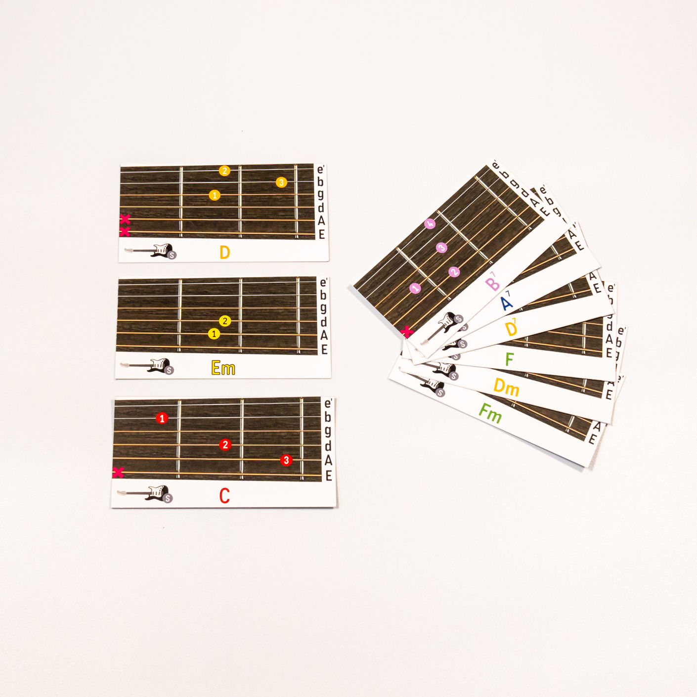 Griffkarten für E-Git. / Steelstring