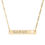 Thumbnail: Walk By Faith Cutout Cross Bar Necklace | Engraved Religious Pendant