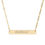 Thumbnail: Personalized Horizontal Bar Necklace, Minimalist Engraved Jewelry
