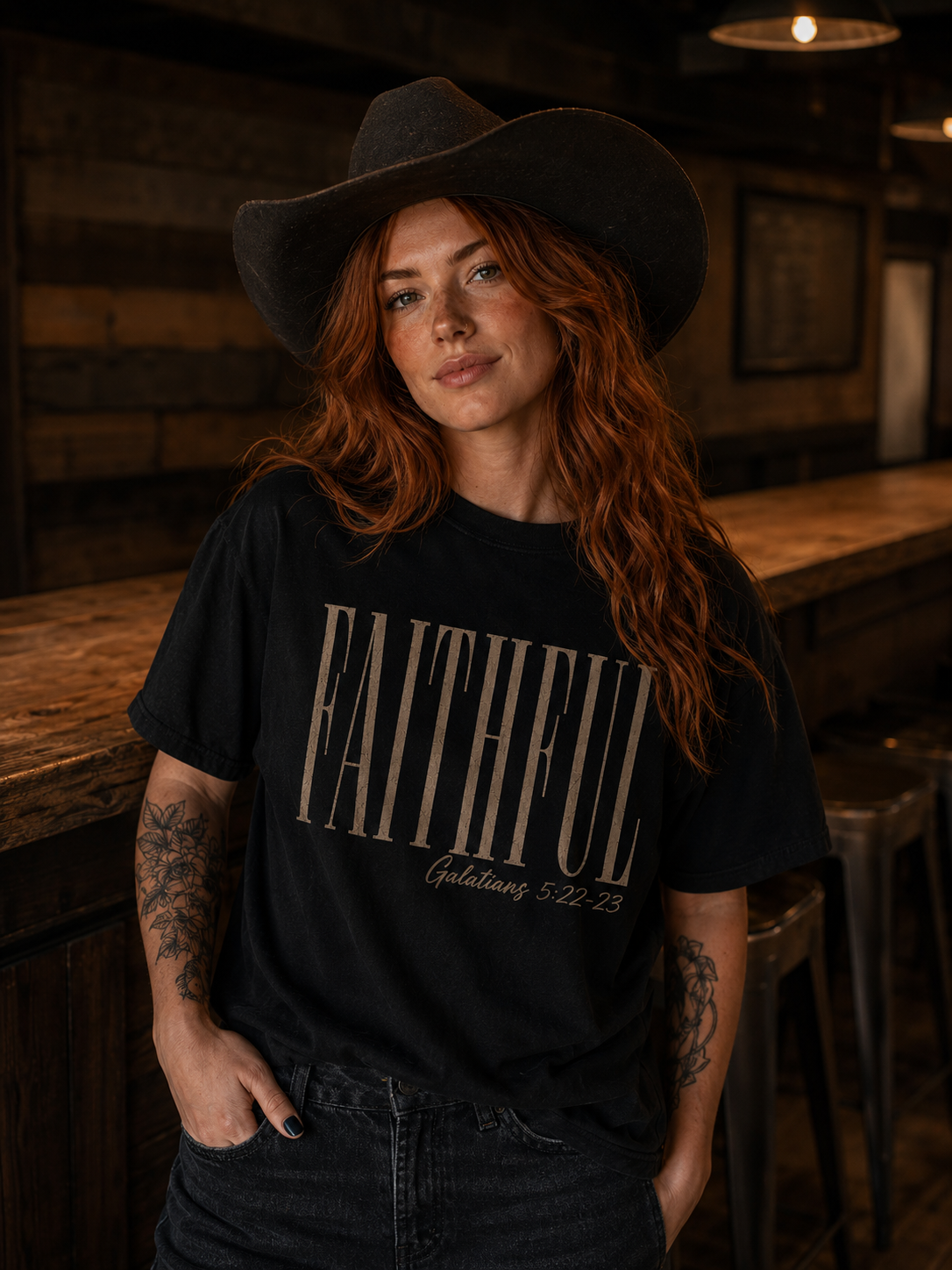 Faithful Shirt | Galatians 5:22–23 Vintage Graphic Tee