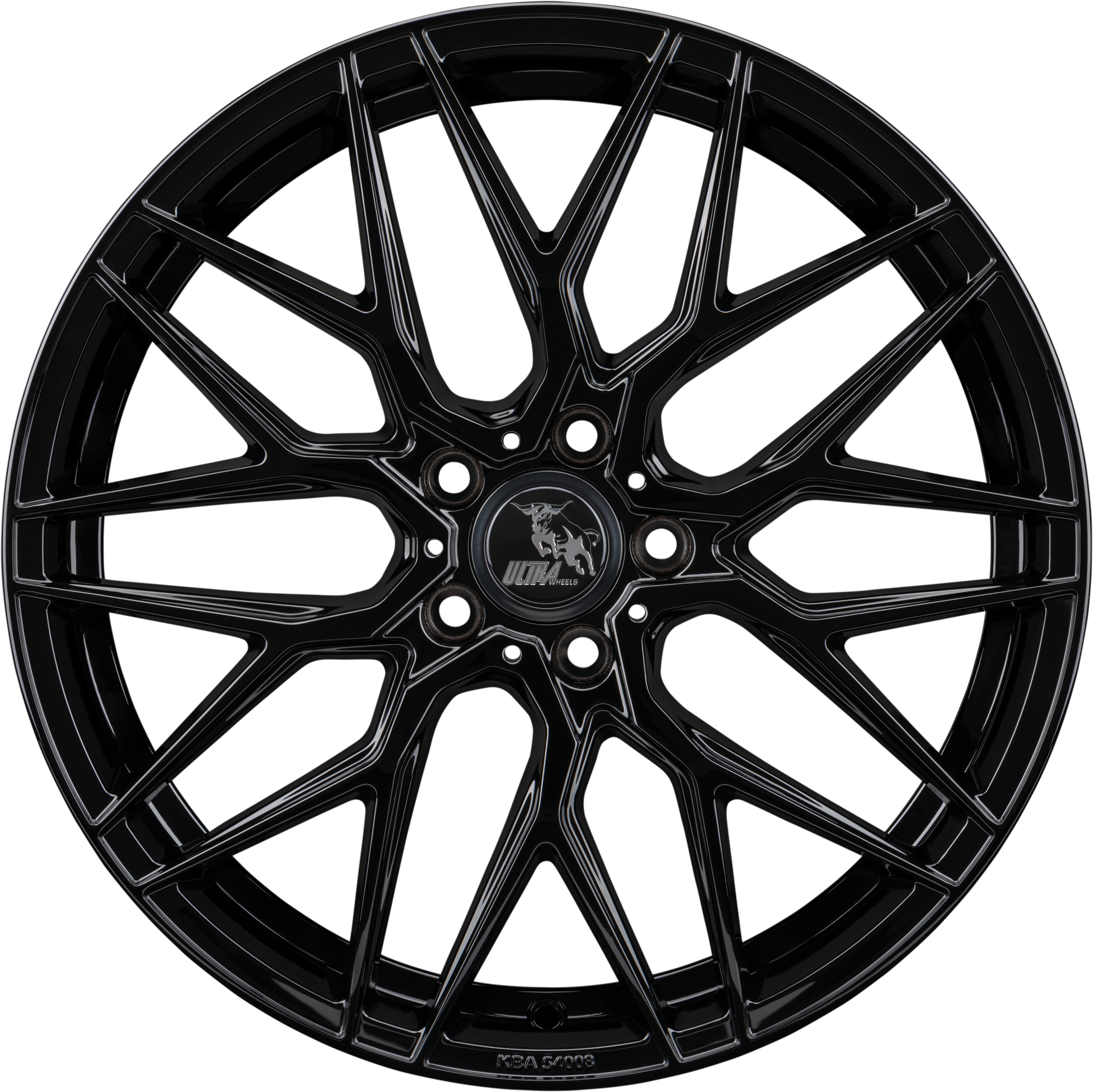 Ultra Wheels UA1E RACE - EVO BLACK 8,0J x 19 5x120 ET35 Frontansicht