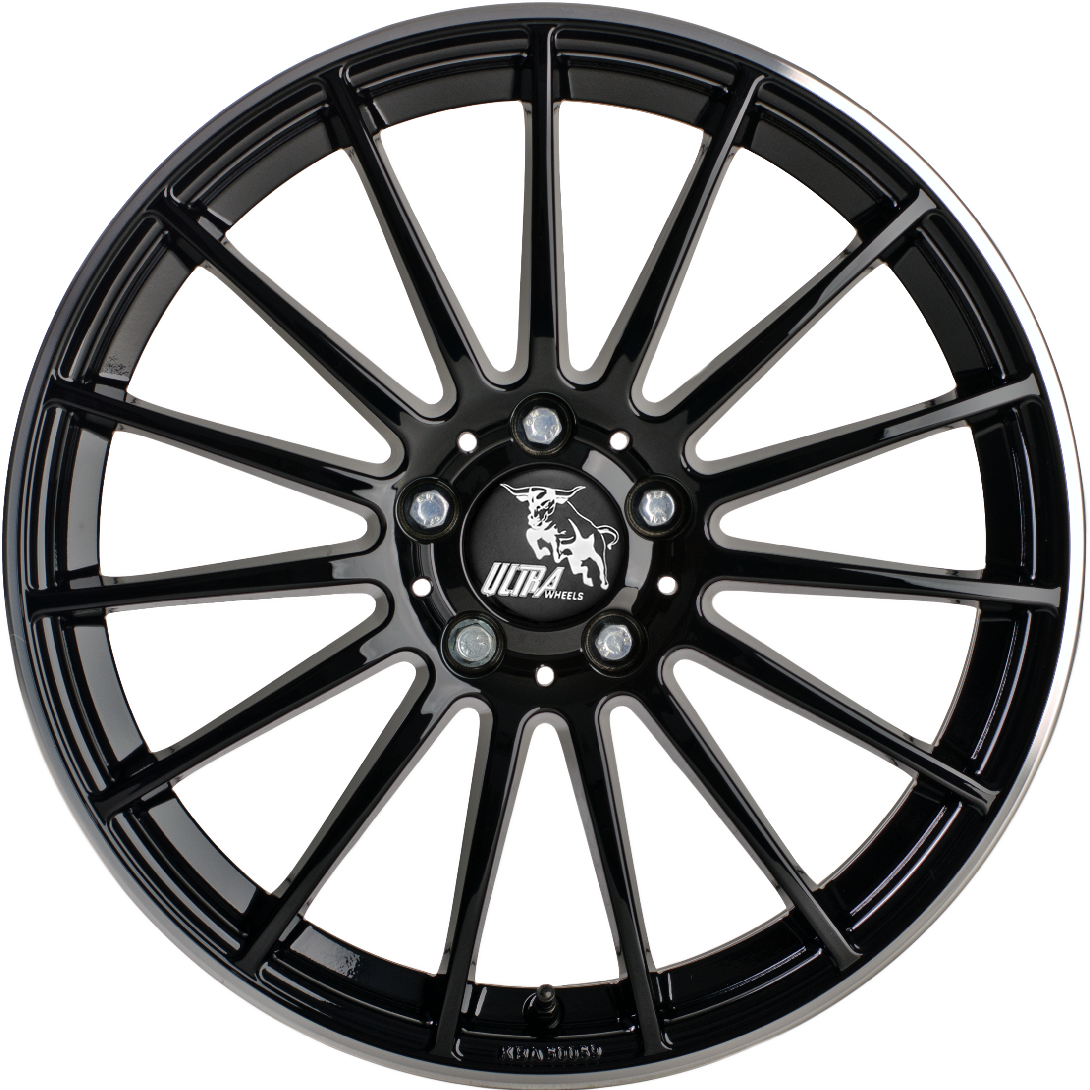 Ultra Wheels UA4 SPEED black / rim polished 8,5J x 20 5x112 ET45 Frontansicht