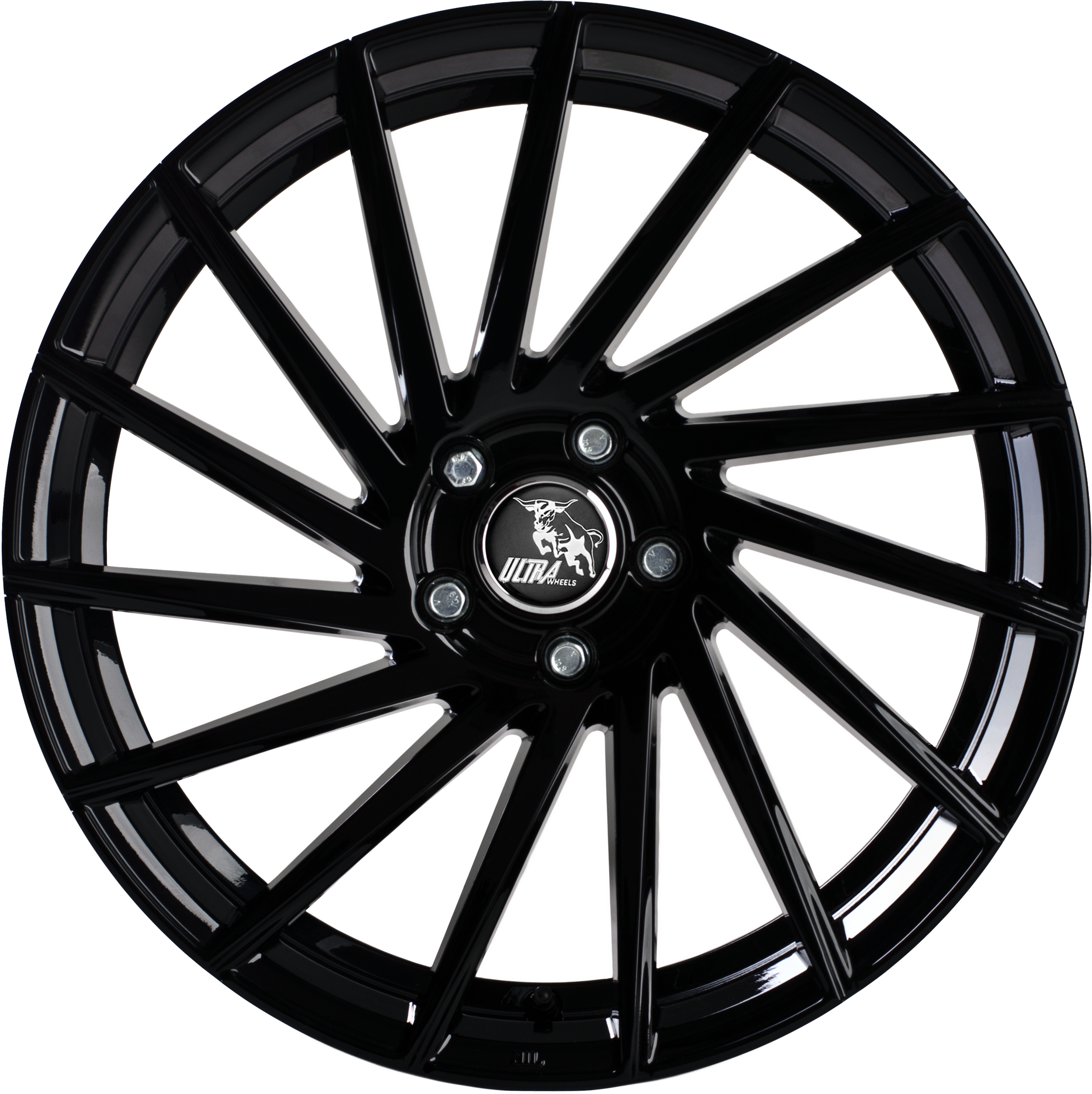 Ultra Wheels UA9 STORM BLACK 8,0J x 18 5x108 ET47 Frontansicht
