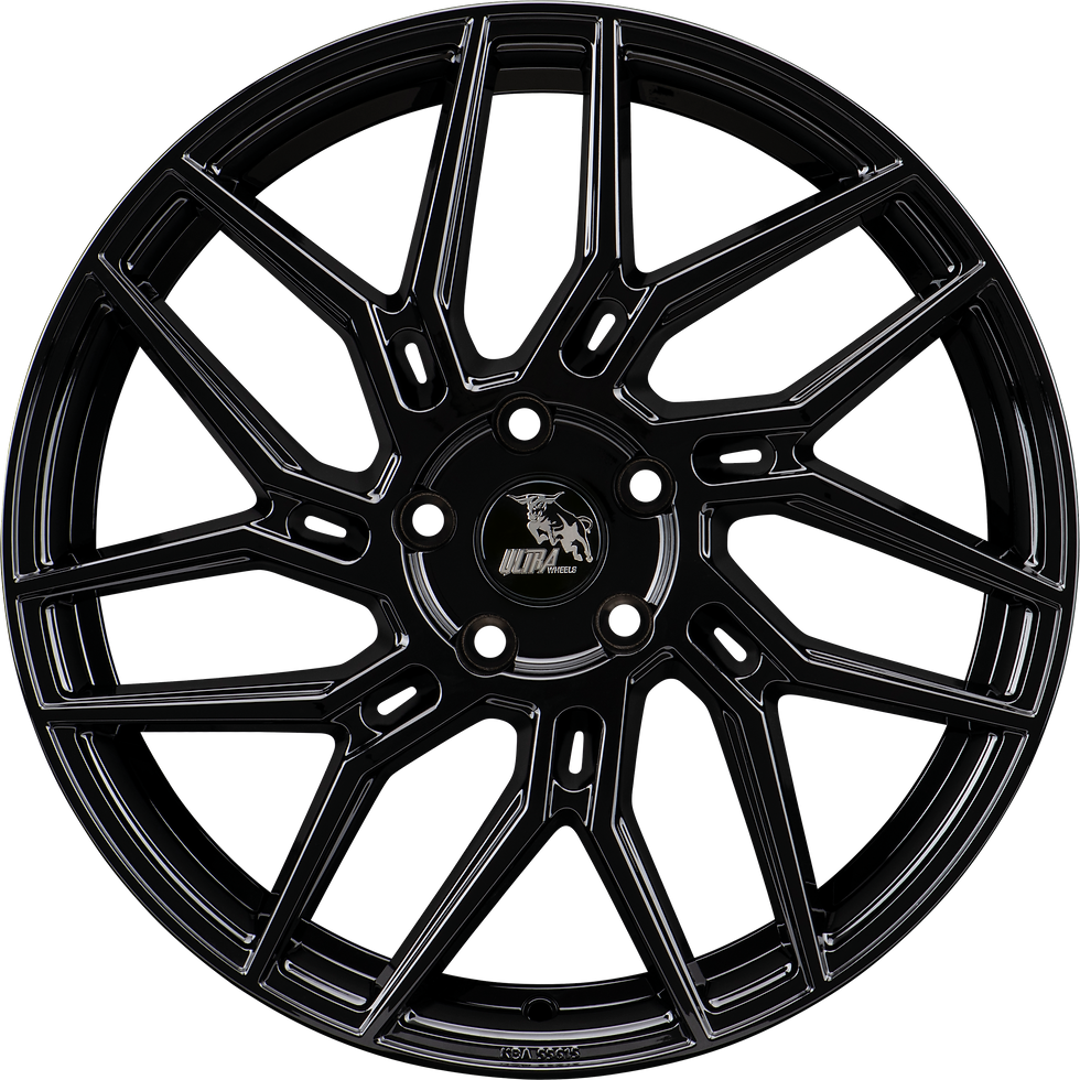Miniaturbild: Ultra Wheels UA20 COBRA BLACK 8,5J x 19 5x112 ET35 Frontansicht