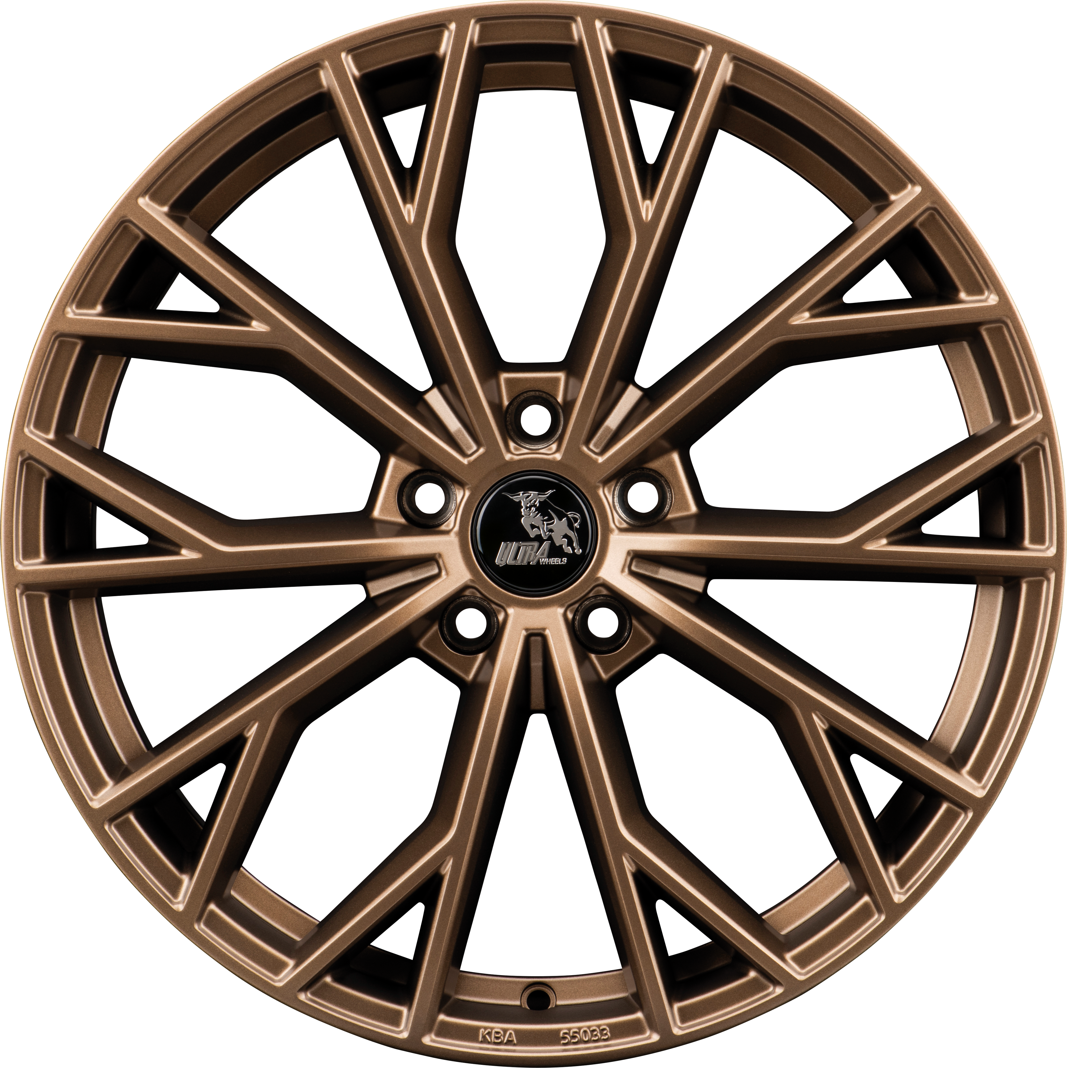 Ultra Wheels UA23 RS EVO BRONZE MATT 8,0J x 18 5x112 ET25 Frontansicht