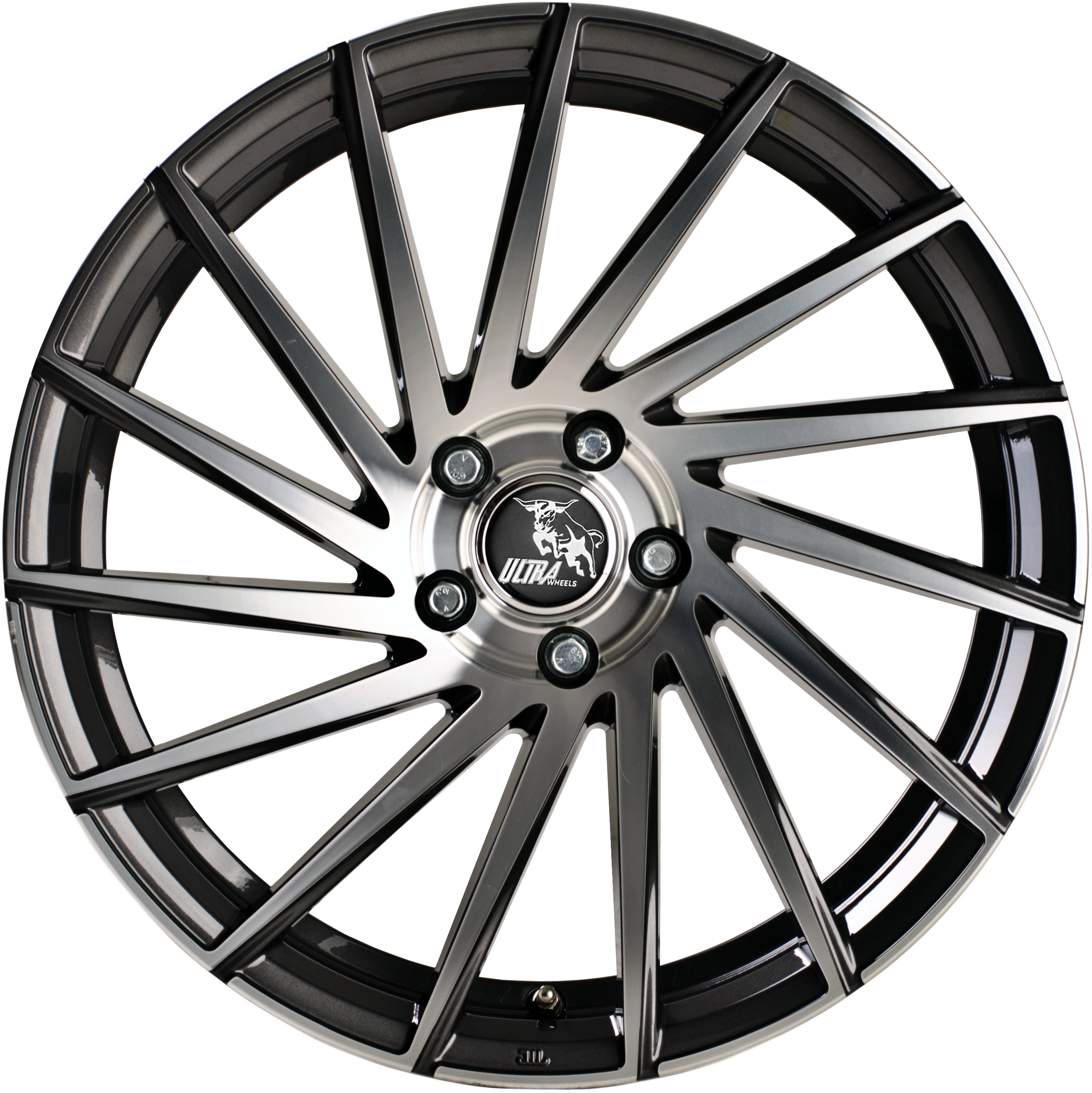 Ultra Wheels UA9 STORM GUNMETAL POLISHED 8,5J x 20 5x112 ET45 Frontansicht