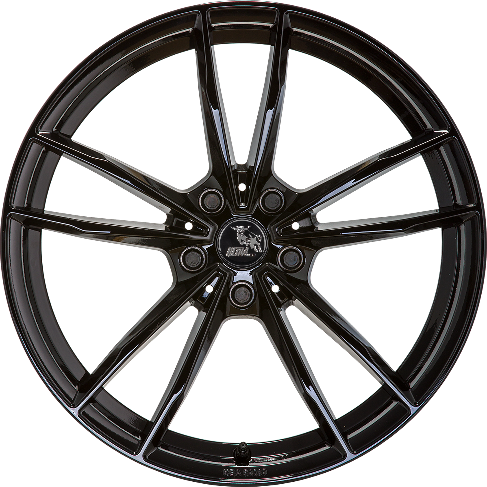 Ultra Wheels UA24 BAY BLACK 9,0J x 19 5x120 ET40 Frontansicht