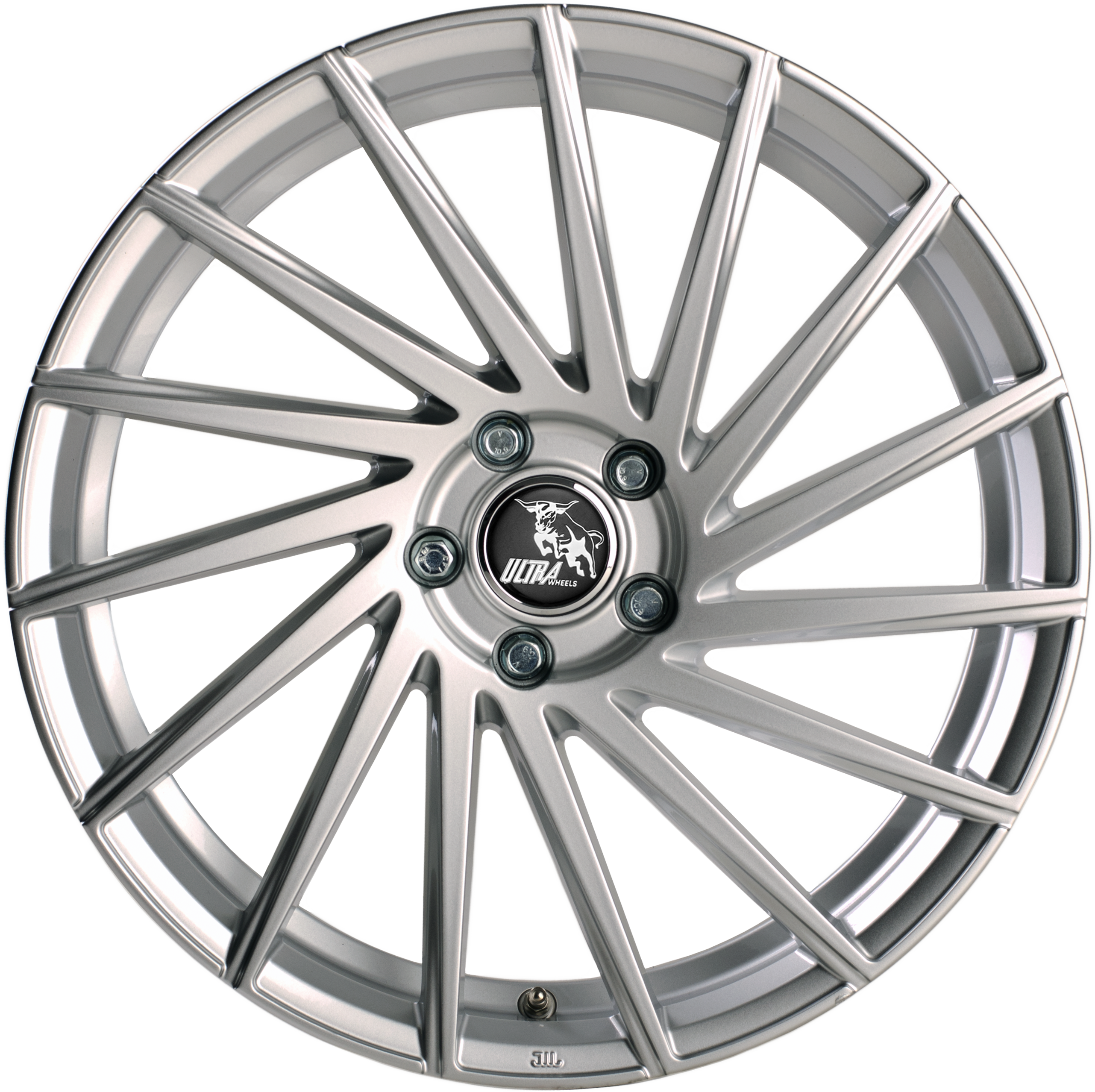 Ultra Wheels UA9 STORM SILVER 8,5J x 19 5x112 ET30 Frontansicht