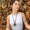 Thumbnail: Afghan long necklace made of vintage pieces