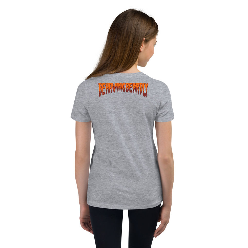 Thumbnail: BEHAVINGBEARDLY: Youth Short Sleeve T-Shirt