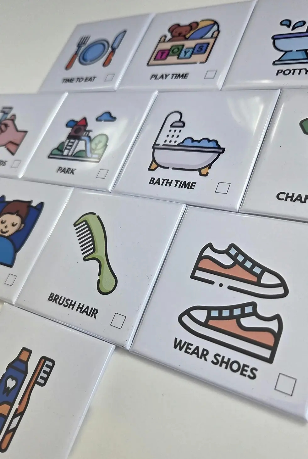 Thumbnail: Kids Routine Magnets | Toddler Visual Schedule, Chore Chart