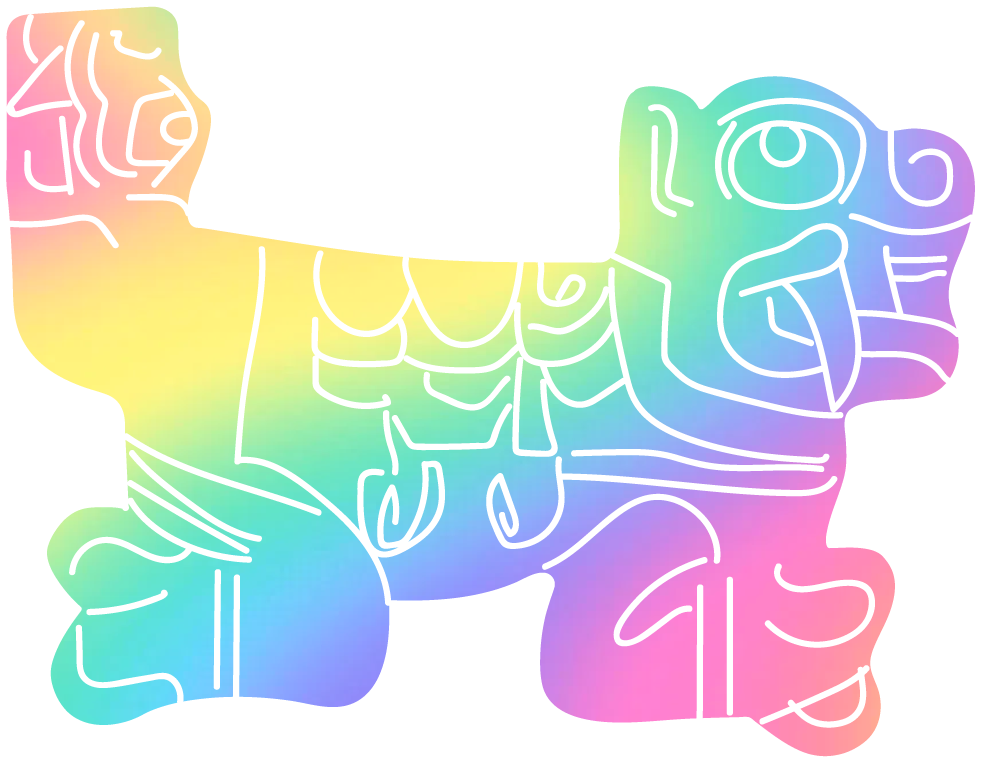 Figura del chuquichinchay un otorongo de múltiples colores