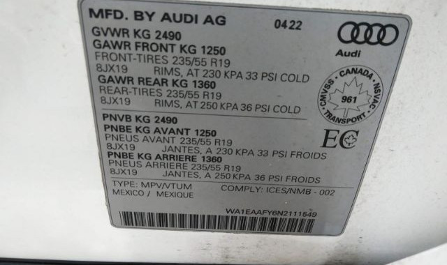 2022 AUDI Q5 PREMIUM PLUS 45