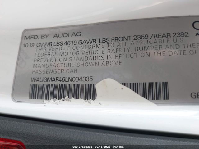 2020 AUDI A4 PREMIUM