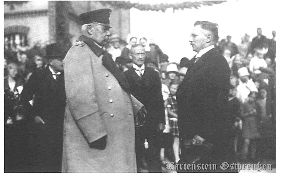 Hindenburg w Bartoszycach