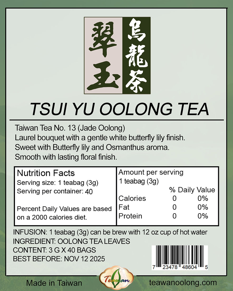 Cold Brew and Tea Bags TEAWAN OOLONG