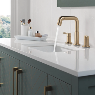 Gold bathroom faucet