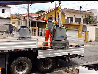 Chegada da Bomba da locação