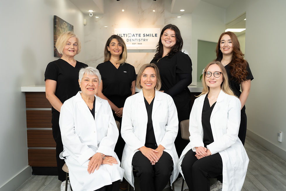 The dental team at Danforth welcomes new patients